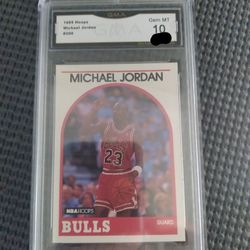 Michael Jordan 1989 Hoops Card Graded 10 $300 Pick Up $335 Shipped Through Cash App Or Pay Pal