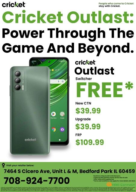 FREE Cricket Phone When You Switch Over