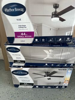 Harbor Breeze Ceiling Fan Bundle – 3 Units