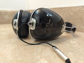 Skullcandy Aviator Over Ear Headphones Black Chrome 22 Two Two Wired Mic