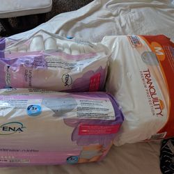 Tena and tranquility disposable underwear