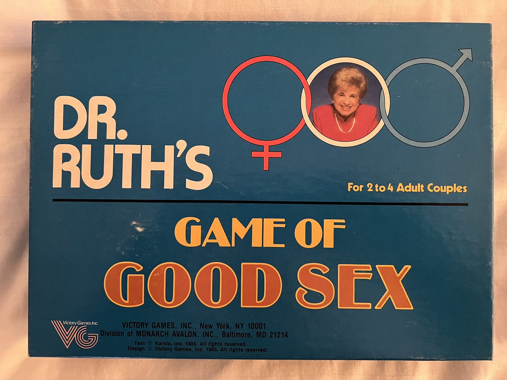 Dr Ruth’s Game Of Good Sex Board Game - Vintage 1985