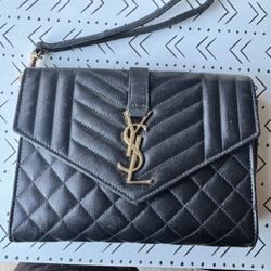 YSL Saint Laurent Envelope Pouch Authentic