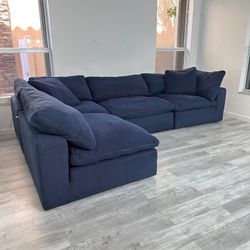 FREE DELIVERY 🚚 SECTIONAL BLUE CLOUD NAVI PERFECT CONDITION CLEAN 🧼 