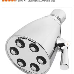 Speakman 3-Spray 2.8 in. Single Wall Mount Low Flow Fixed Adjustable Shower Head in Polished Chrome