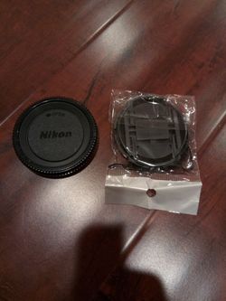 Nikon 52mm lense front and back cover