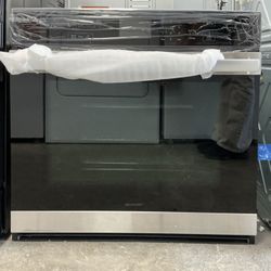 Sharp 30” Electric Wall Oven True Convection Self-cleaning black glass - Free One Year Warranty 
