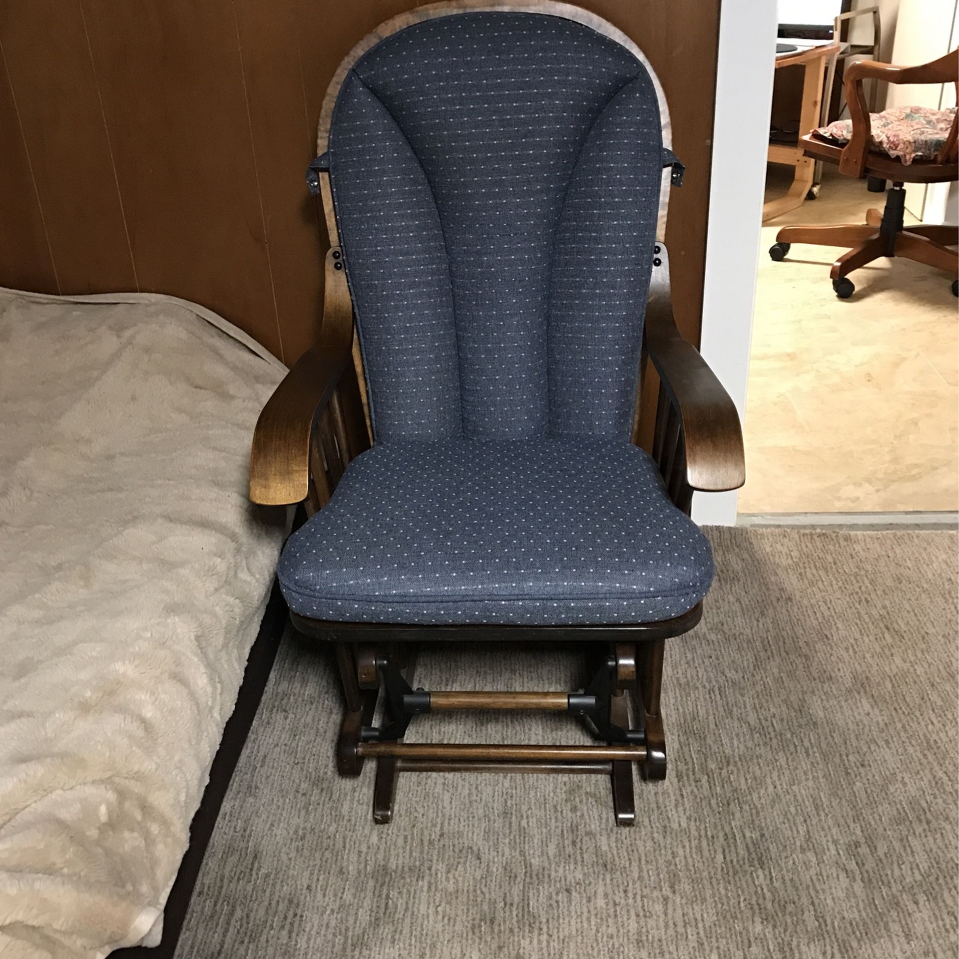 Gliding rocking chair comfortable and beautiful