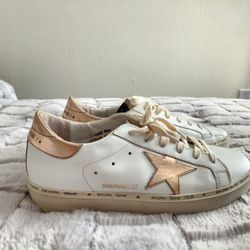 Golden Goose  Rose Gold  Hi Star Size 8.5 Women's 