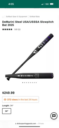 DeMarini Steel USA/USSSA Slowpitch Bat 2025