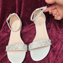 DE BLOSSOM COLLECTION "Starlet" - Bridal flat sandal - Sz 