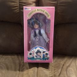 1985 Christian Mother Goose Doll, With Book On Cassatt. Never Out If Box