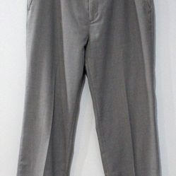 Calvin Klein Men's 36x34 Gray Dress Pants - Flat Front