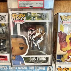 Giancarlo Esposito Signed Breaking Bad Gus Fring Funko Pop Beckett PSA