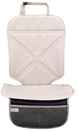 Car Seat Protector To Put Under Child Seat: Waterproof Leather Beige Color