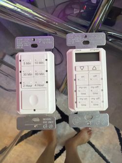 2 Wall Timer Switches (Countdown + Programmable) – $45