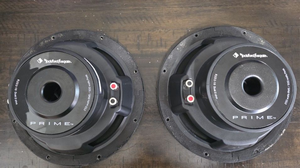 Rockford Fosgate 10' Shallow Mount Subwoofers
