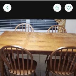 Breakfast Table With Five Chairs