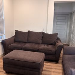 Sofa, Oversized Chair And Ottoman With Storage 