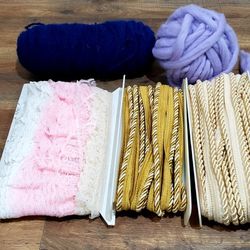 Yarn Hemline Cording & 3 Types of Lace 