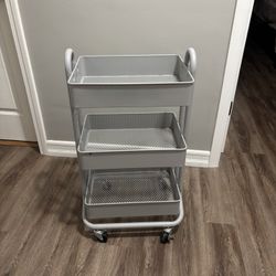 Rolling Cart and 13 Storage Bins