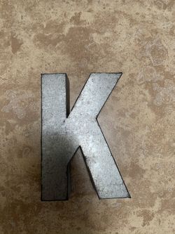 Letter “K” tin