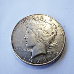 1928 S PEACE DOLLAR FINE 