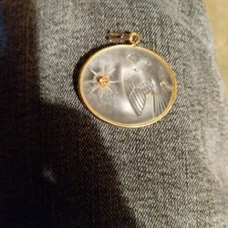 Vintage Nina Ricci Lalique Pendant 