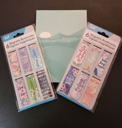 Notebook and Magnetic bookmarks set