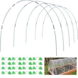 MAXPACE Greenhouse Hoops for DIY 3.5ft or Wider Grow Tunnel, Rust-Free Fiberglass Support Hoops Frame for Garden Fabric, DIY Plant Support Garden 