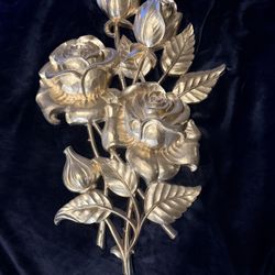 Vintage Homco Rose Roses Wall Art 