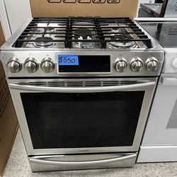 Samsung 30in. Slide-in 5-Burner Gas Range