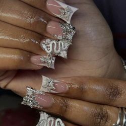 Long Duck Nails French