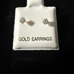 Baby Stud 10k Gold Earrings