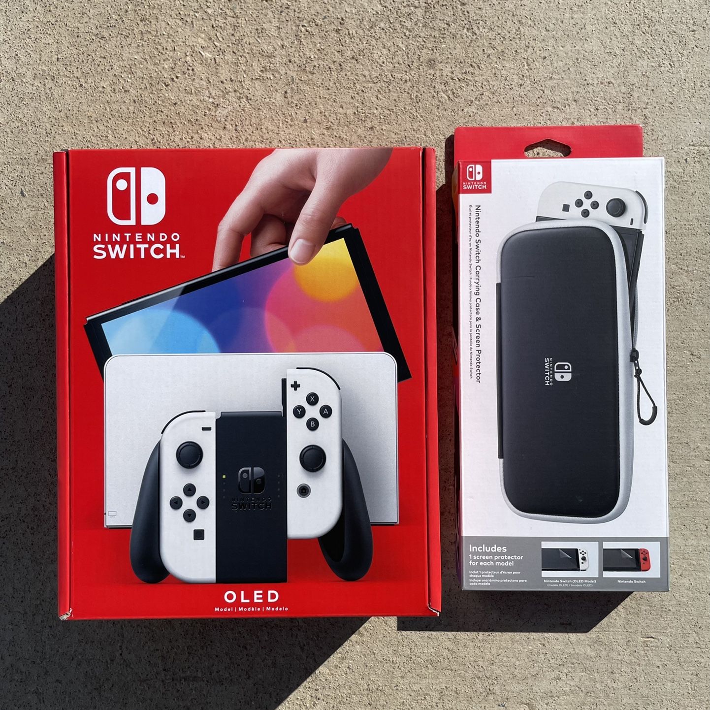  Nintendo Switch (OLED Model) Carrying Case & Screen Protector (Nintendo  Switch) : Video Games