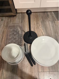 Plates / bowls /  towel holder / can opener