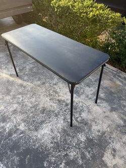 Folding Table 4 Ft - Meco Handy Table, Padded Vinyl Top