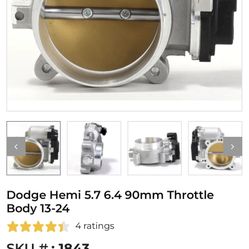 BBK 90mm Throttle Body For 13-24 Dodge 5.7 6.4 