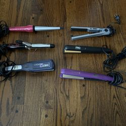 Nice Various Hair Curling Irons Hair Straightening Irons Styling Tools, Sold Separately