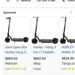 Hurley E-scooter For Sale 500$ For The Pair 