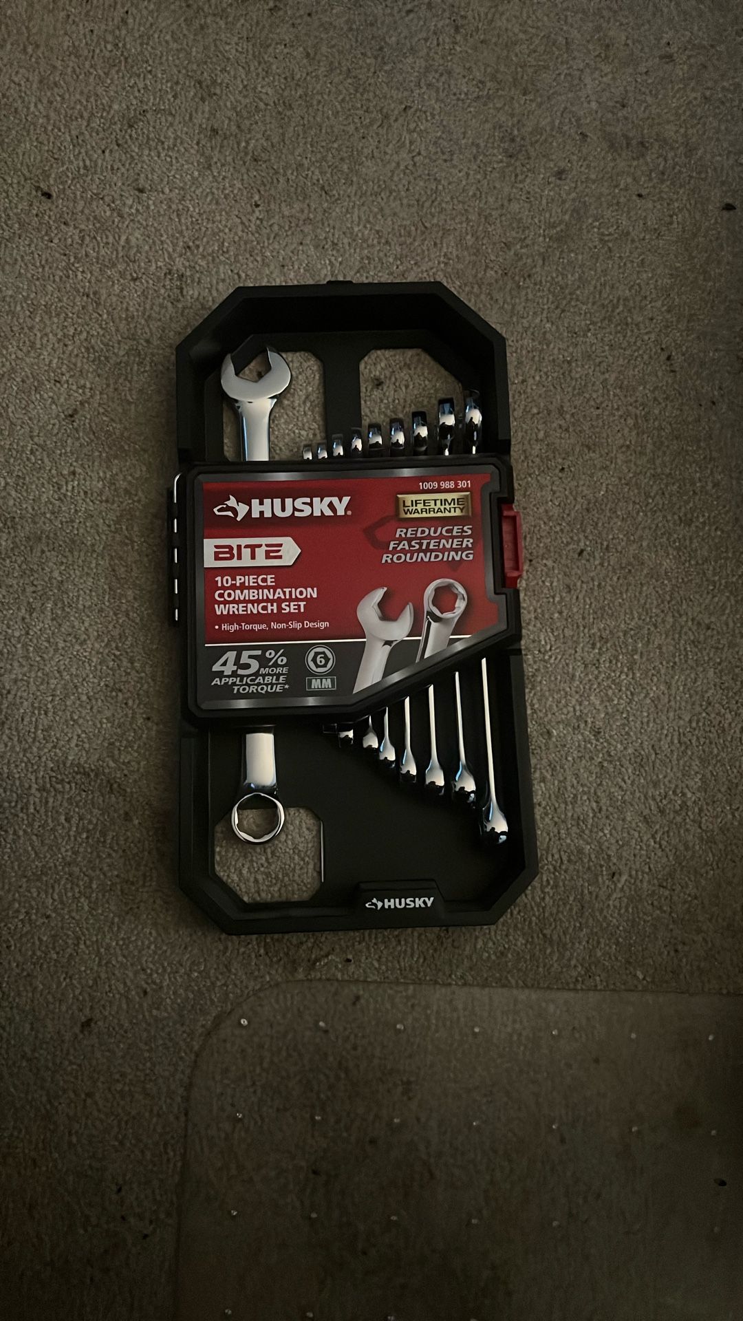 Husky 10 Piece Combination Wrench Set