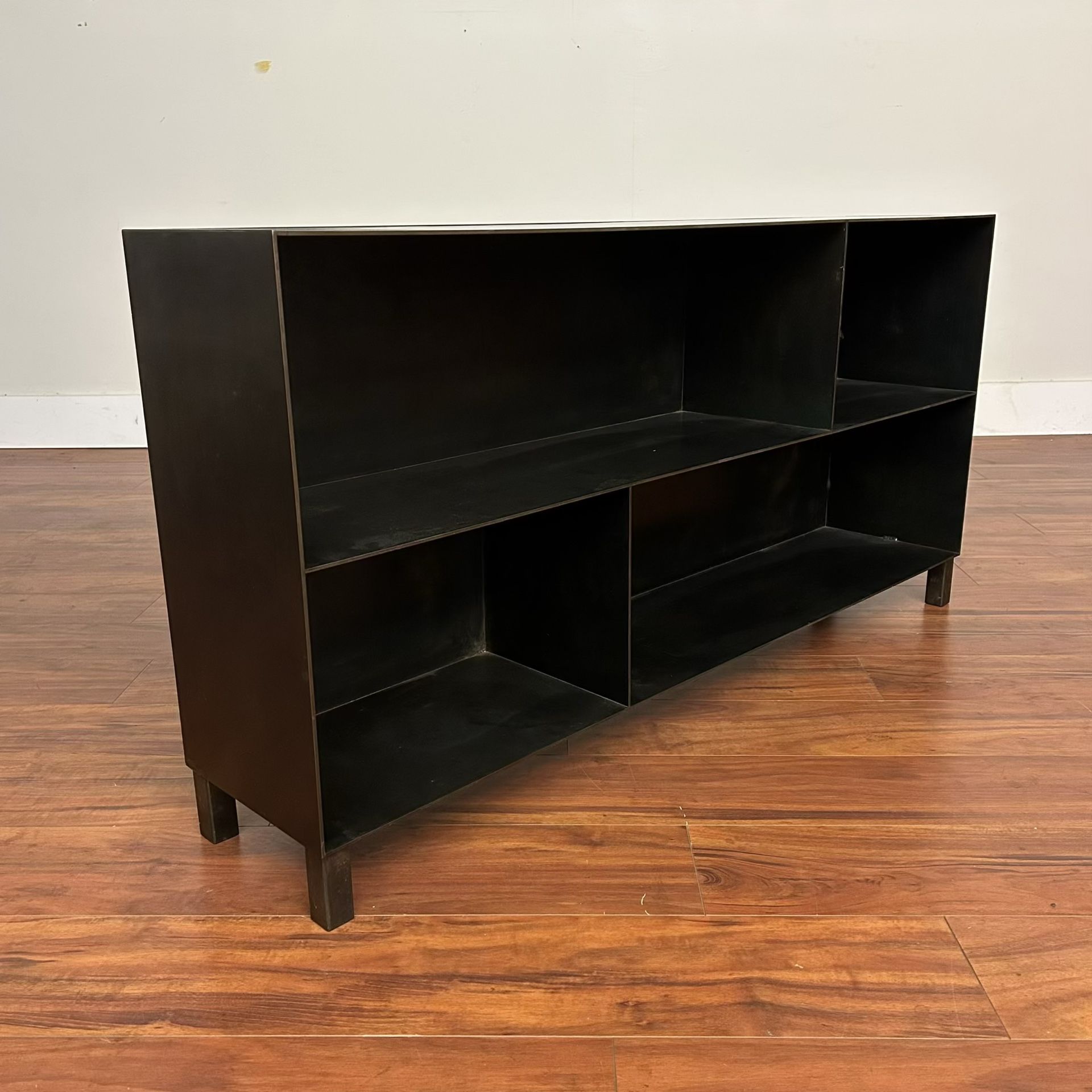 Custom Welded Steel Record Console / Bookshelf - Many More Items In Stock!