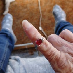 Ring With Red Stone