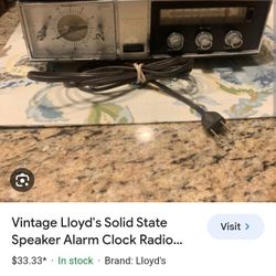 Vintage Antique Radio Lloyds Radio Model Number 9j 4 2G - 37b