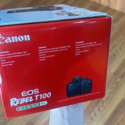 Canon EOS Rebel T100 Digital SLR Camera with 18-55mm Lens Kit, 18 Megapixel  Sensor, Wi-Fi, DIGIC4+, SanDisk 32GB Memory Card and Live View Shooting 