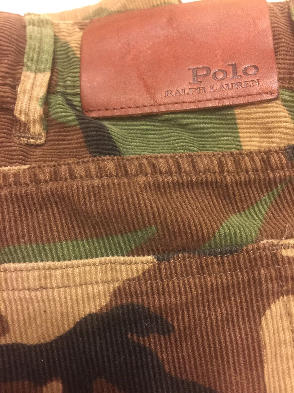 POLO CORDUROY CAMO PANTS