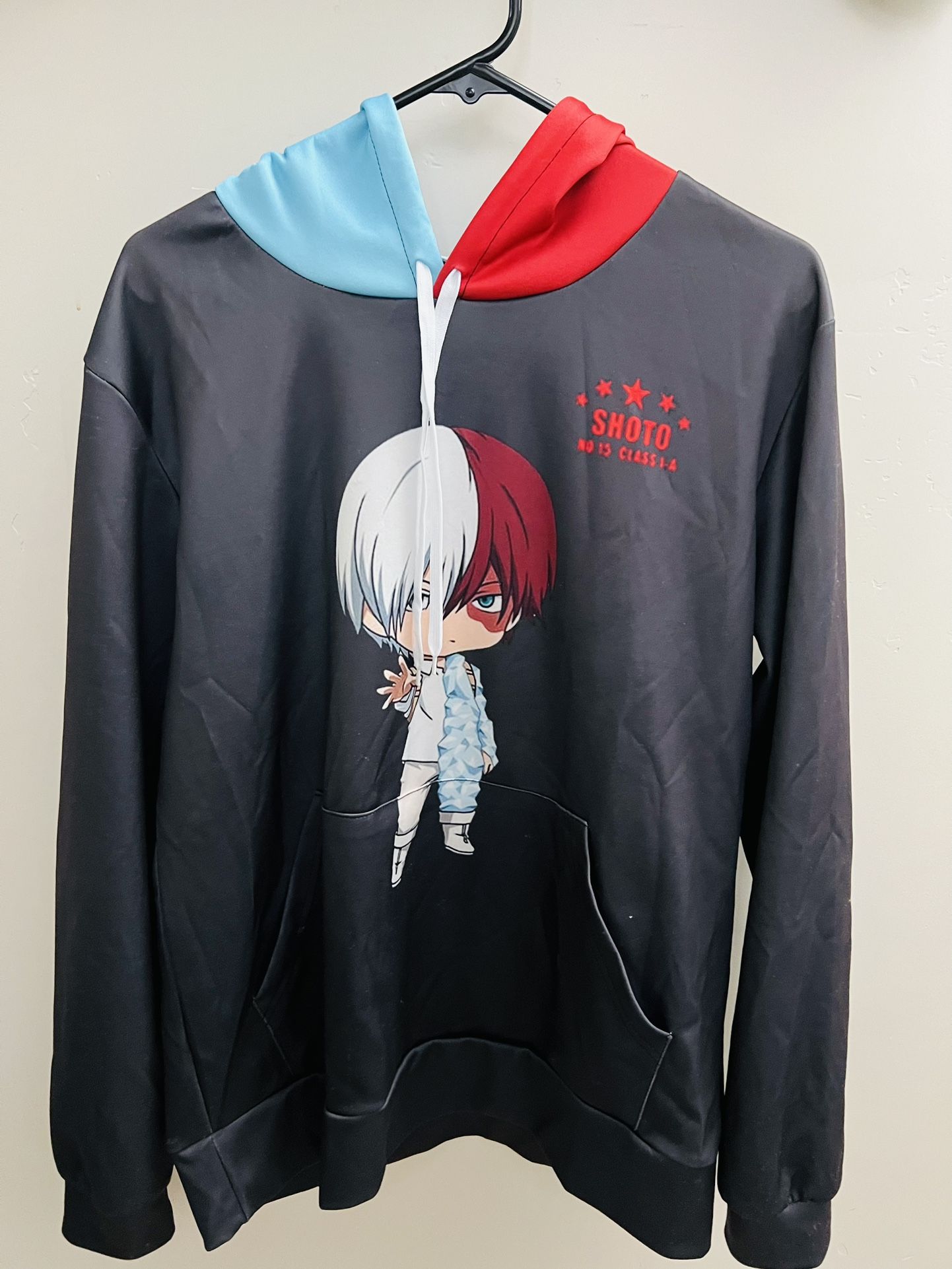 Shoto No.15 Class 1-A Black Anime Hoodie