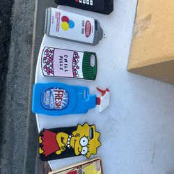 Phone Cases, Flag Bags, Simpson Drinks
