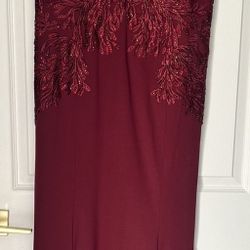 Burgundy Dress