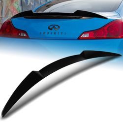 For 2008-2013 Infiniti G37 Coupe W-Power Pearl Black V-Style Trunk Spoiler Wing -(2-SP-9053-APBK